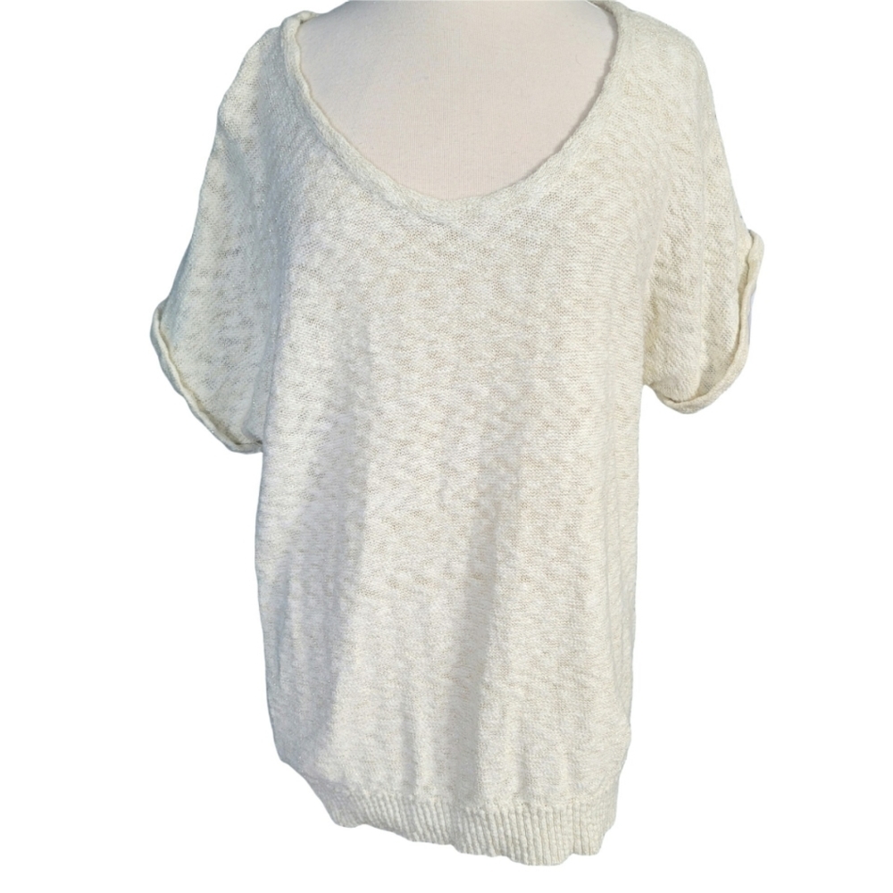 Tommy Hilfiger Lightweight Cream Sweater Size XL